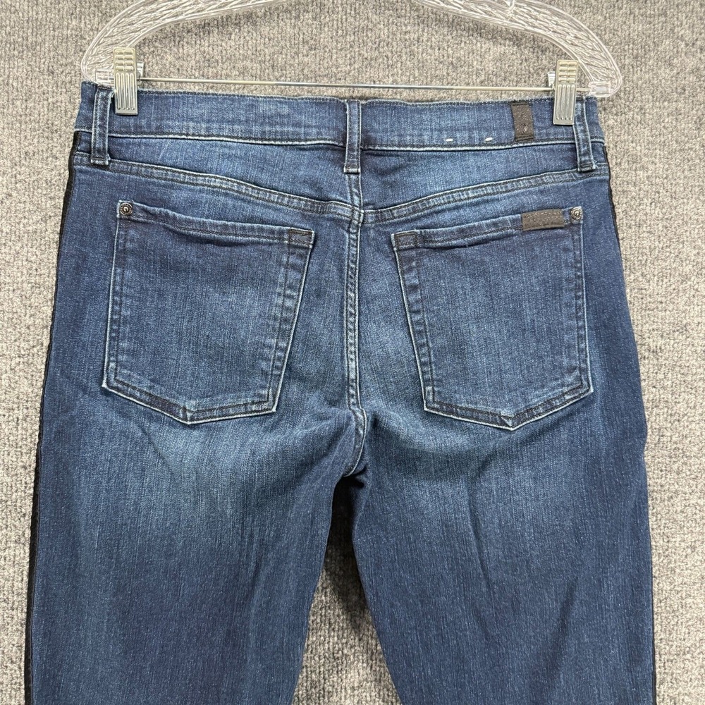 7 for All Mankind Jeans Womens 31 Blue Bair Ankle Skinny Mid Rise Stretch Denim - Picture 4 of 11